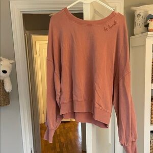 Z Supply Dusty Rose Knit Top